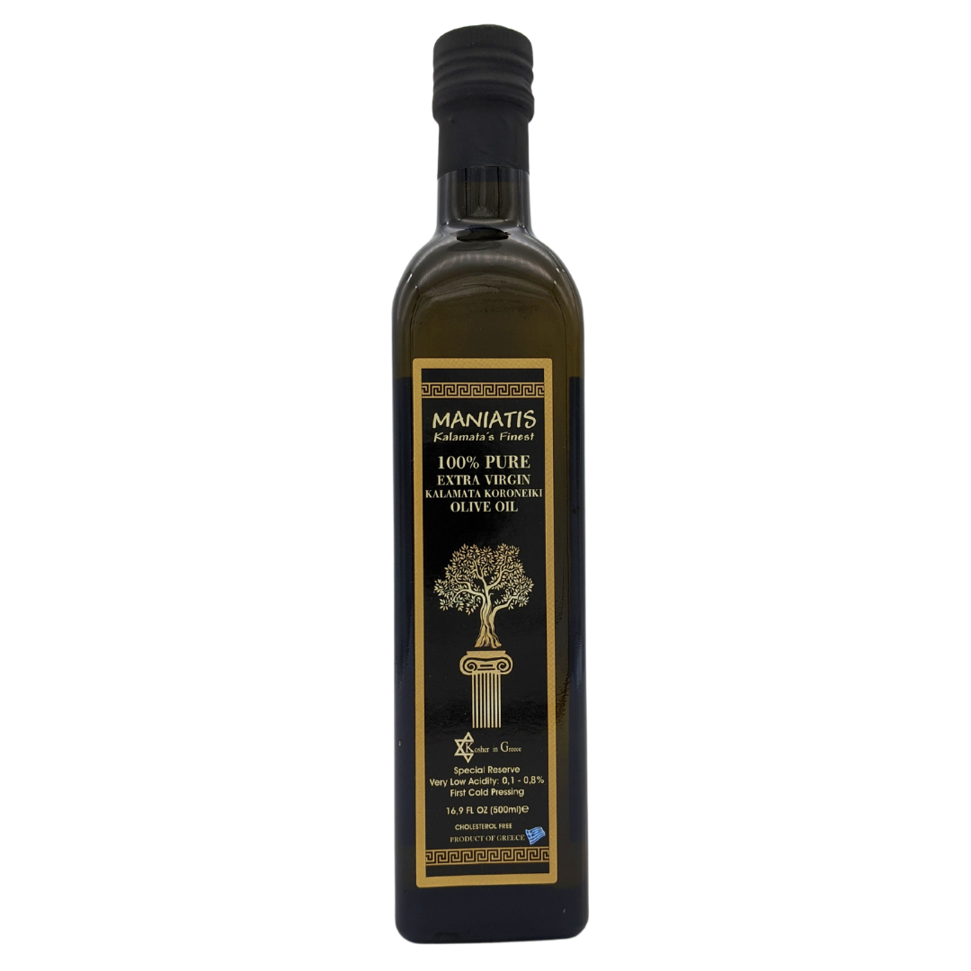 100% PURE Cold Pressed Extra Virgin Olive Oil (500ml/16.9oz) – Maniatis  Foods