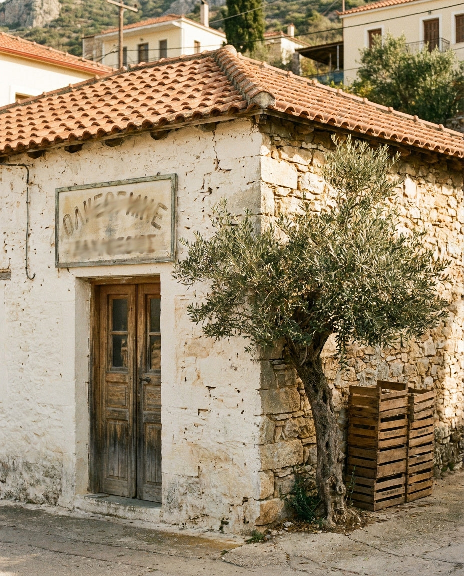The Damouras Brothers mill building in Trikorfo.